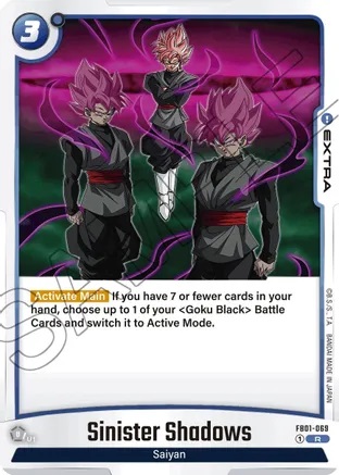 Sinister Shadows - FB01-069 - R - Holofoil