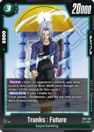 Trunks : Future - FB01-092 - R - Holofoil