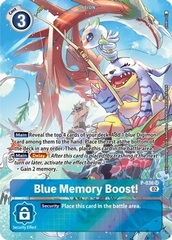 Blue Memory Boost! - P-036 - P (Digimon Adventure Box 2) - Foil