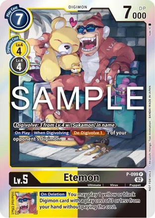 Etemon - P-099 - P (Limited Card Pack Ver.2) - Foil