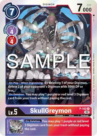SkullGreymon - P-102 - P (Limited Card Pack Ver.2) - Foil