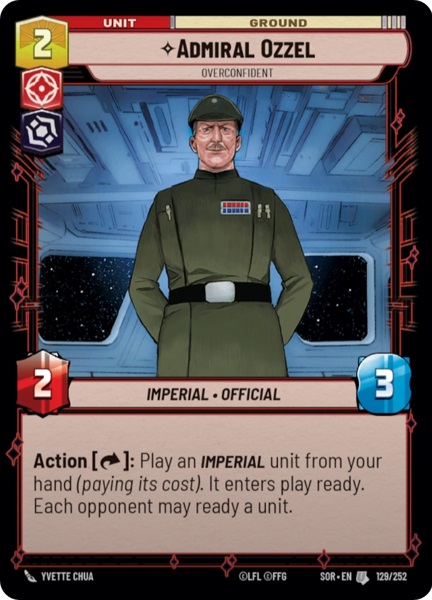 Admiral Ozzel - Overconfident - Foil