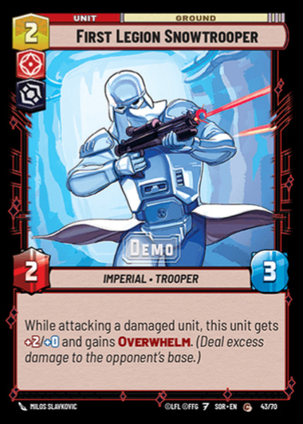 First Legion Snowtrooper - Foil