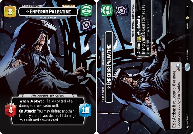 Emperor Palpatine - Galactic Ruler - Showcase - Foil