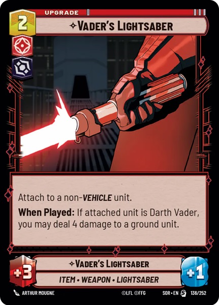 [DEPRECATED] (Do not exist) Vaders Lightsaber - Foil