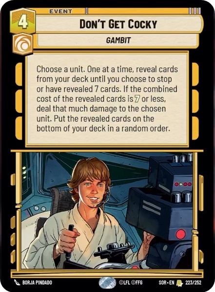 Dont Get Cocky - Foil