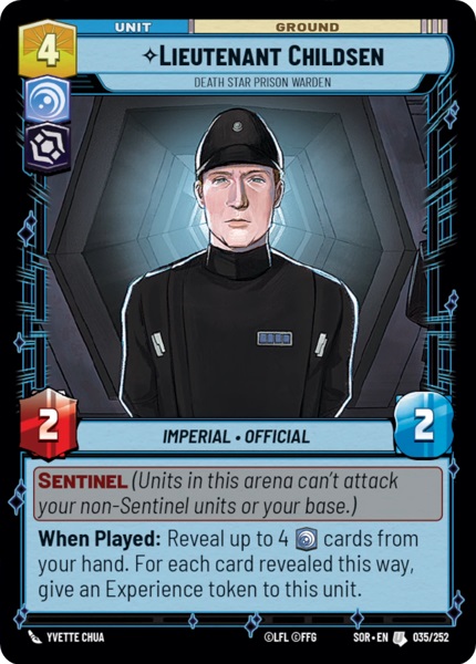 Lieutenant Childsen - Death Star Prison Warden - Foil