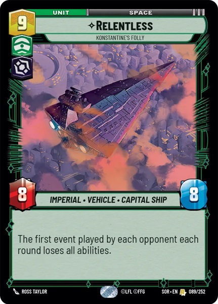 Relentless - Konstantines Folly - Foil