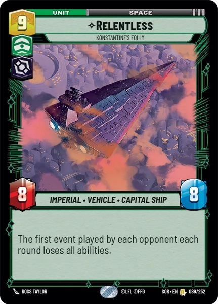 Relentless - Konstantines Folly - Foil