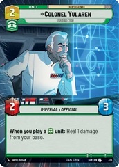 Colonel Yularen - ISB Director - Hyperspace