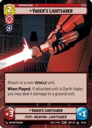 Vaders Lightsaber - Hyperspace - Foil