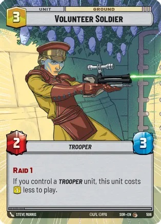 Volunteer Soldier - Hyperspace - Foil