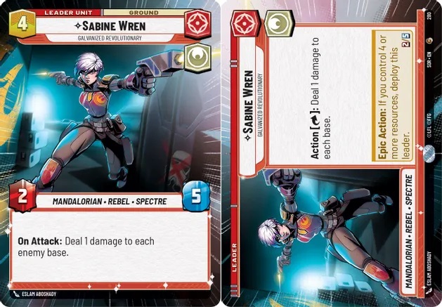 Sabine Wren - Galvanized Revolutionary - Hyperspace - Foil