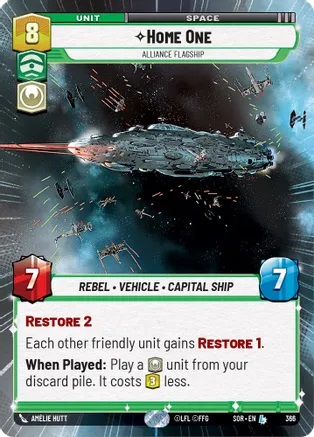 Home One - Alliance Flagship - Hyperspace - Foil