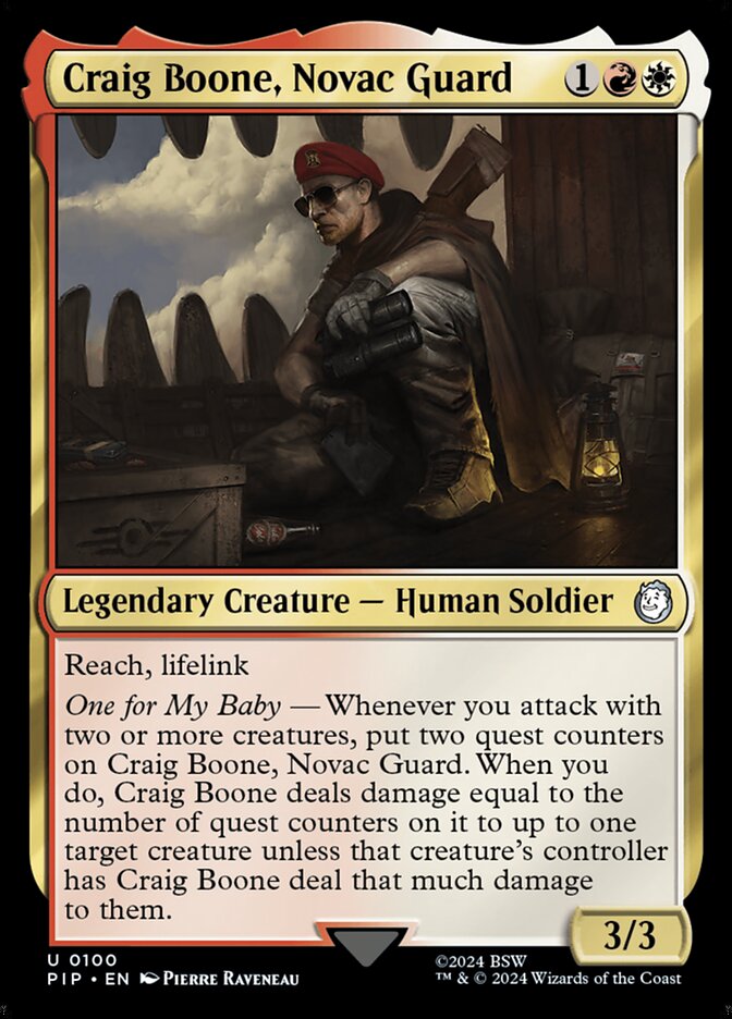 Craig Boone, Novac Guard - Foil