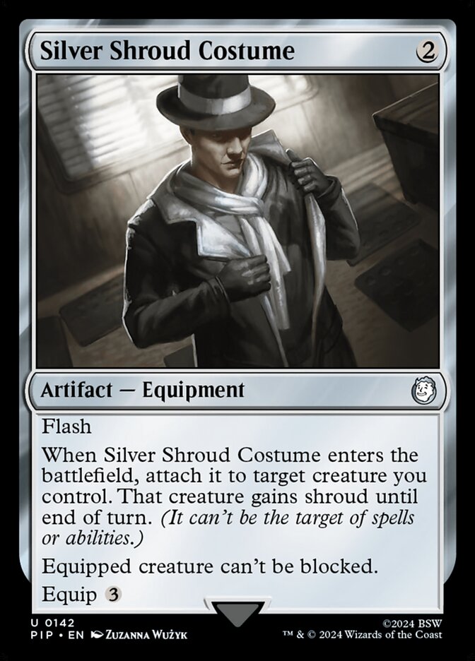 Silver Shroud Costume - Foil