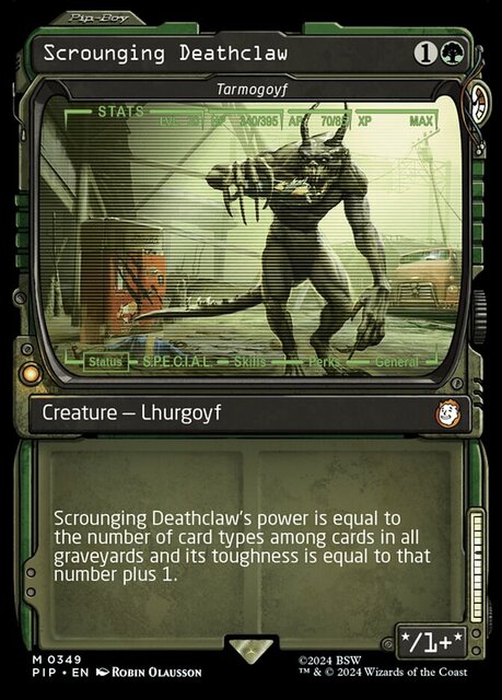 Scrounging Deathclaw - Tarmogoyf - Showcase