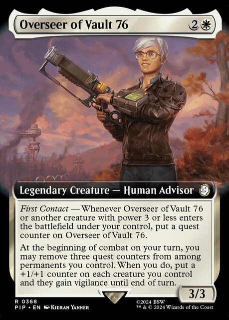 Overseer of Vault 76 - Foil - Extended Art