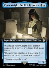 Piper Wright, Publick Reporter - Foil - Extended Art