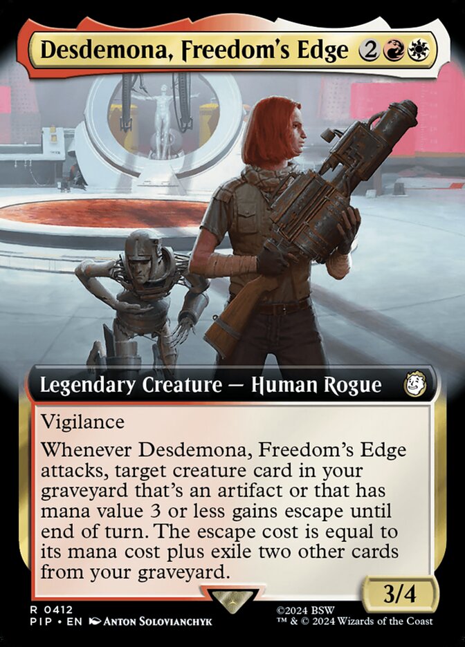 Desdemona, Freedoms Edge - Extended Art