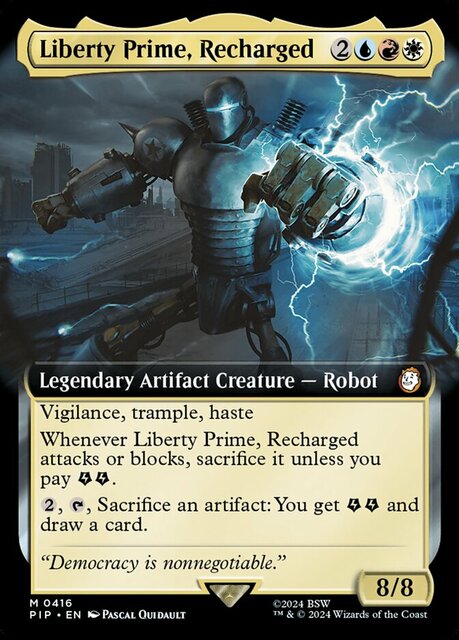 Liberty Prime, Recharged - Foil - Extended Art