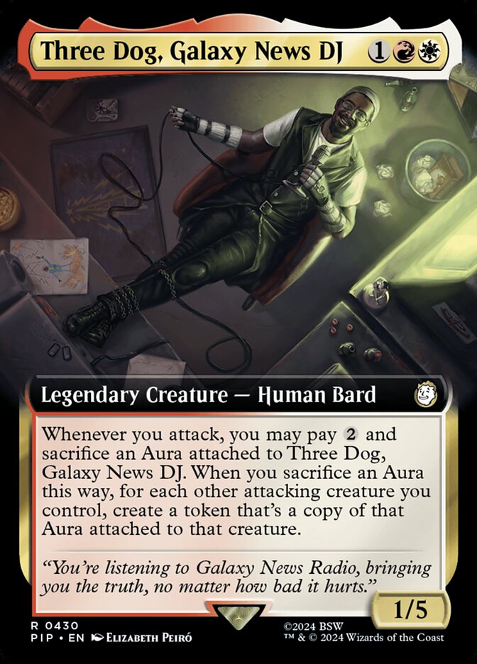 Three Dog, Galaxy News DJ - Foil - Extended Art