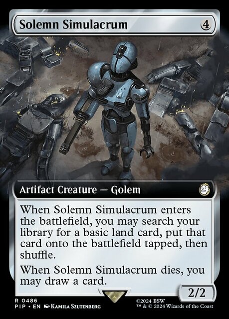 Solemn Simulacrum - Foil - Extended Art