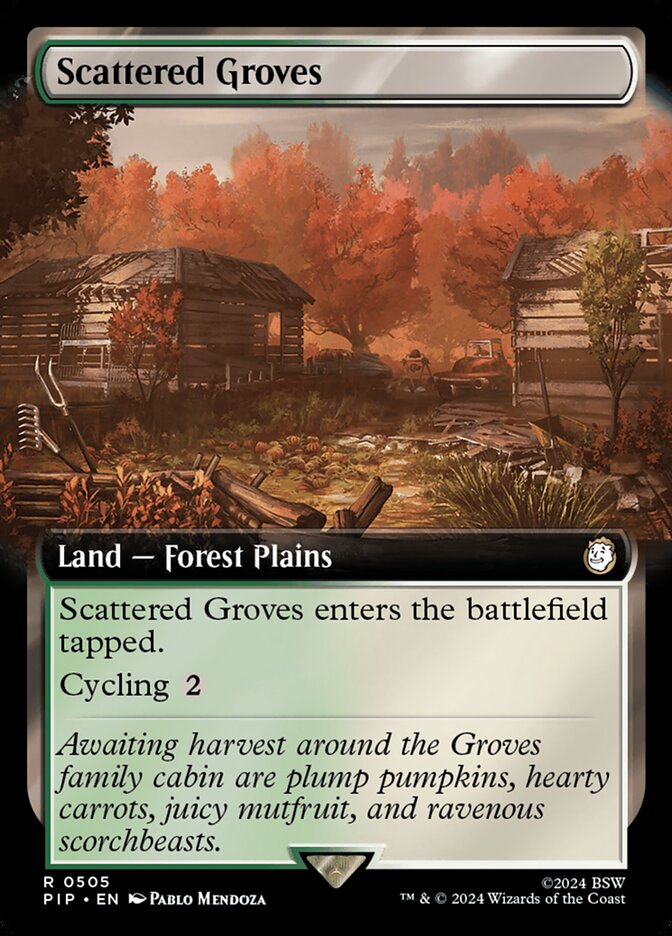 Scattered Groves - Foil - Extended Art