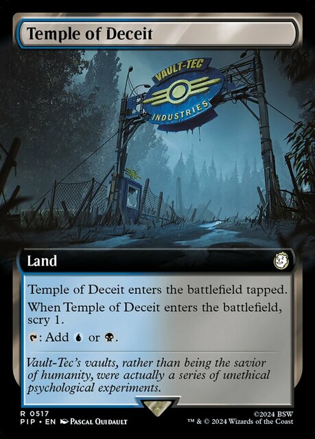 Temple of Deceit - Foil - Extended Art