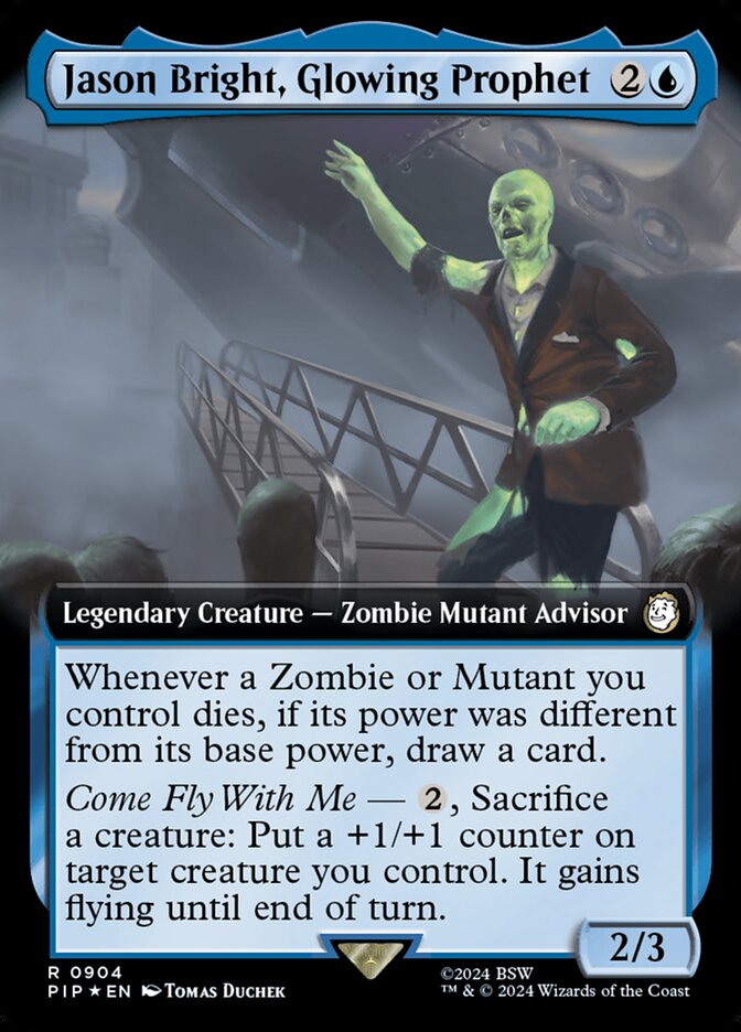 Jason Bright, Glowing Prophet - Surge Foil - Extended Art