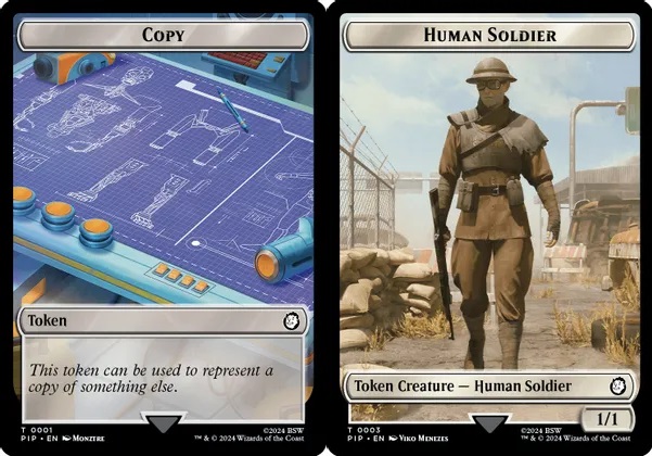 Copy // Human Soldier Double-Sided Token