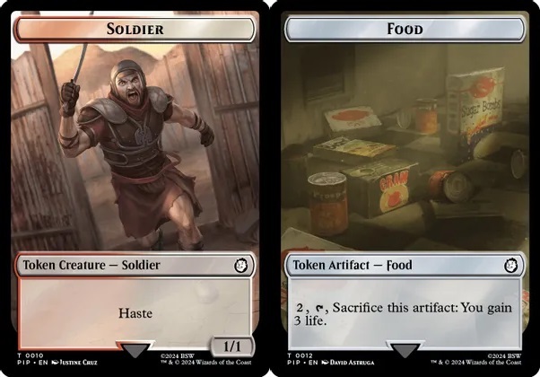 Soldier (010) // Food (012) Double-Sided Token