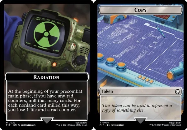 Radiation // Copy Double-Sided Token - Magic the Gathering » Magic ...