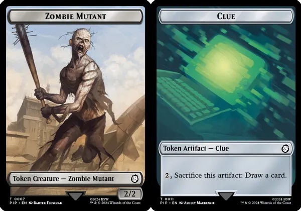 Zombie Mutant // Clue Double-Sided Token