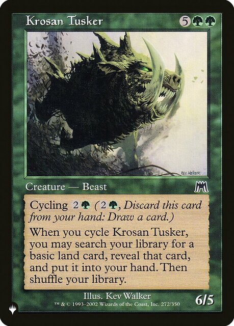 Krosan Tusker (ONS) - The List