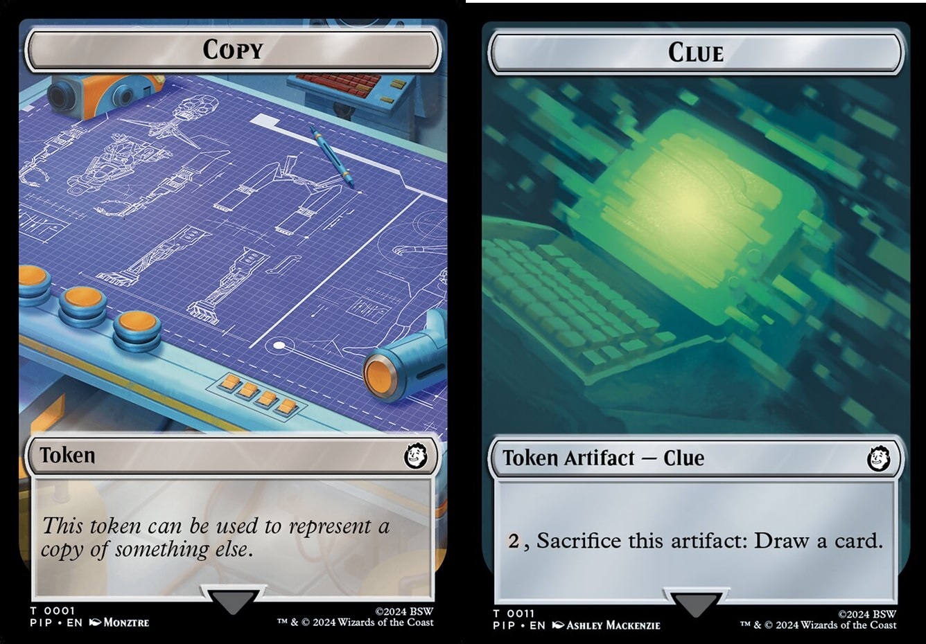 Copy // Clue Double-Sided Token