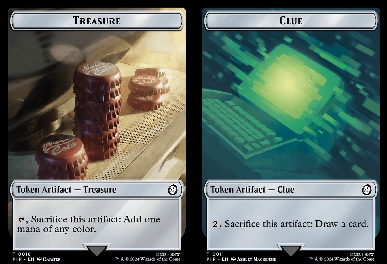 Clue // Treasure (0018) Token - Foil