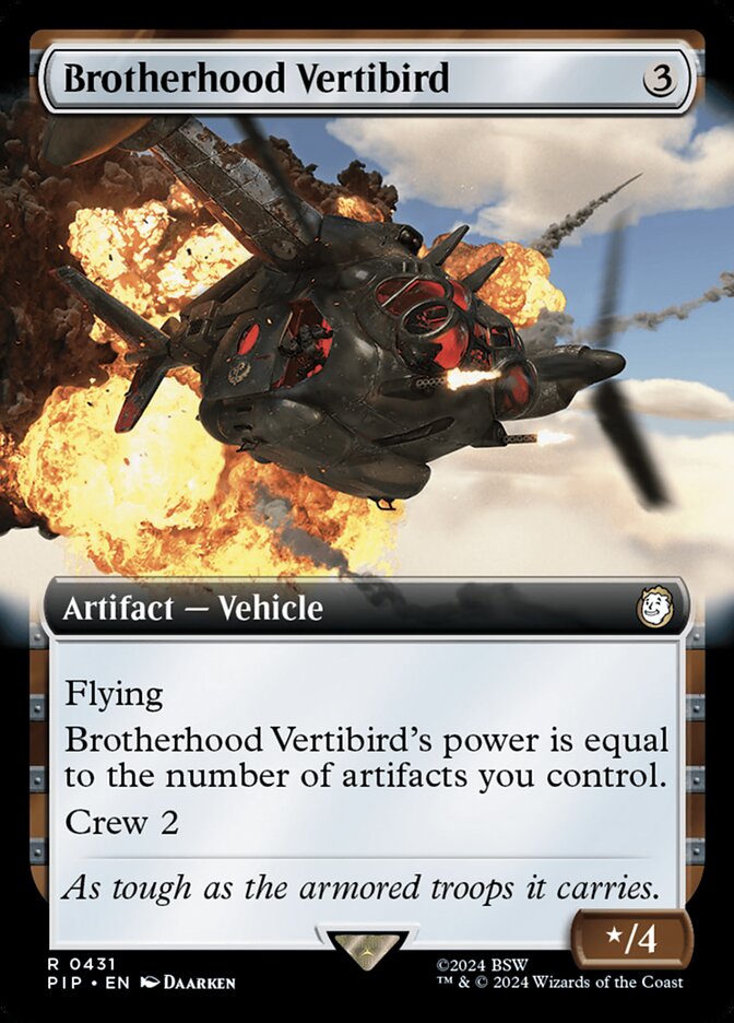 Brotherhood Vertibird - Extended Art