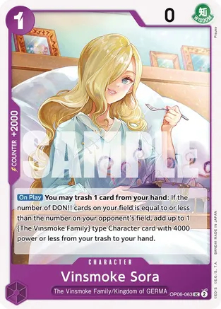 Vinsmoke Sora - OP06-063 - UC