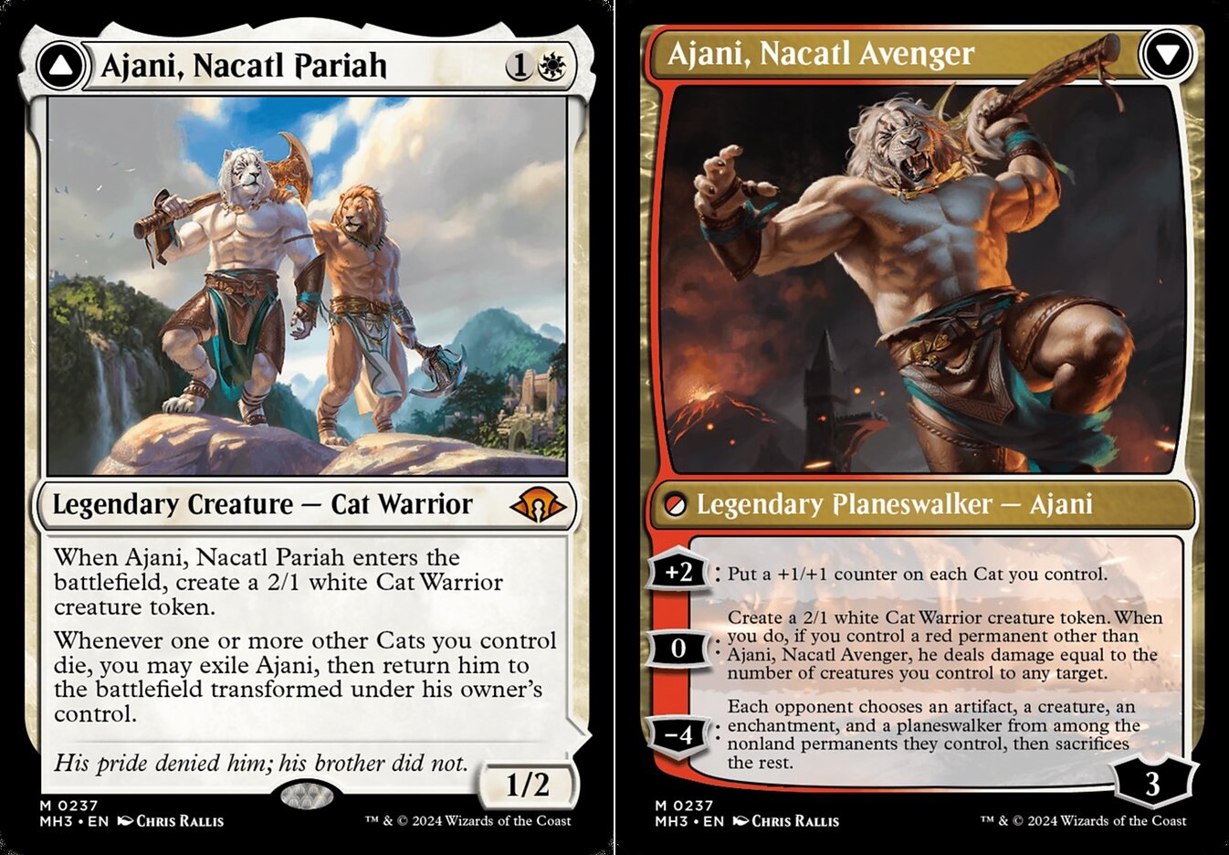 Ajani, Nacatl Pariah // Ajani, Nacatl Avenger