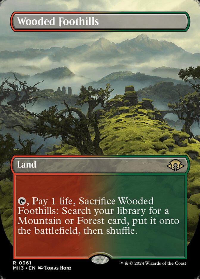 Wooded Foothills - Borderless