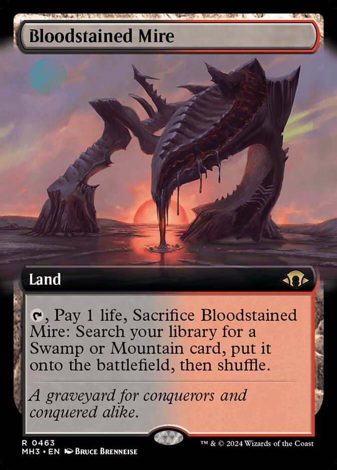 Bloodstained Mire - Extended Art - Magic Singles » Special Editions ...