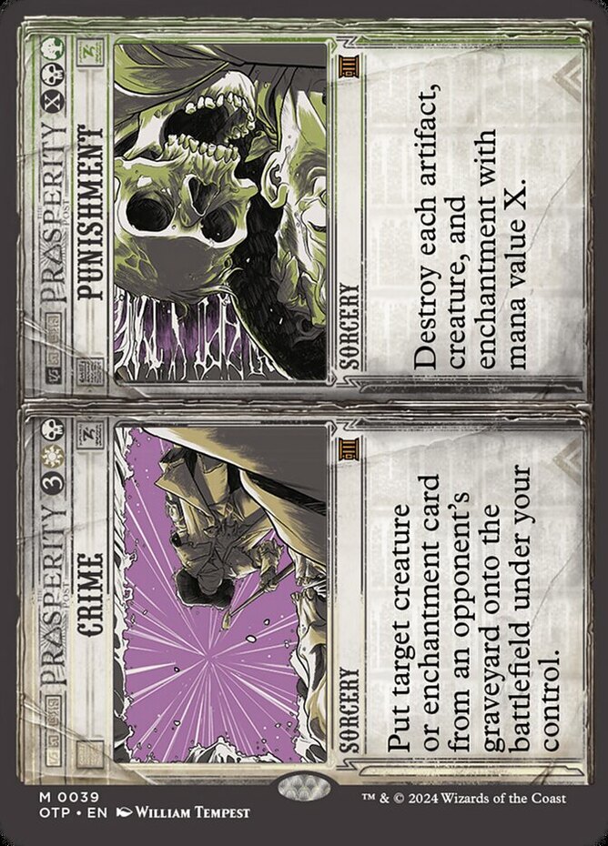 MTG 罪+罰/Crime+Punishment DIS 英語版FOIL1枚 Near Mint, English - 2 x MTG Crime // Punishment Outlaws of