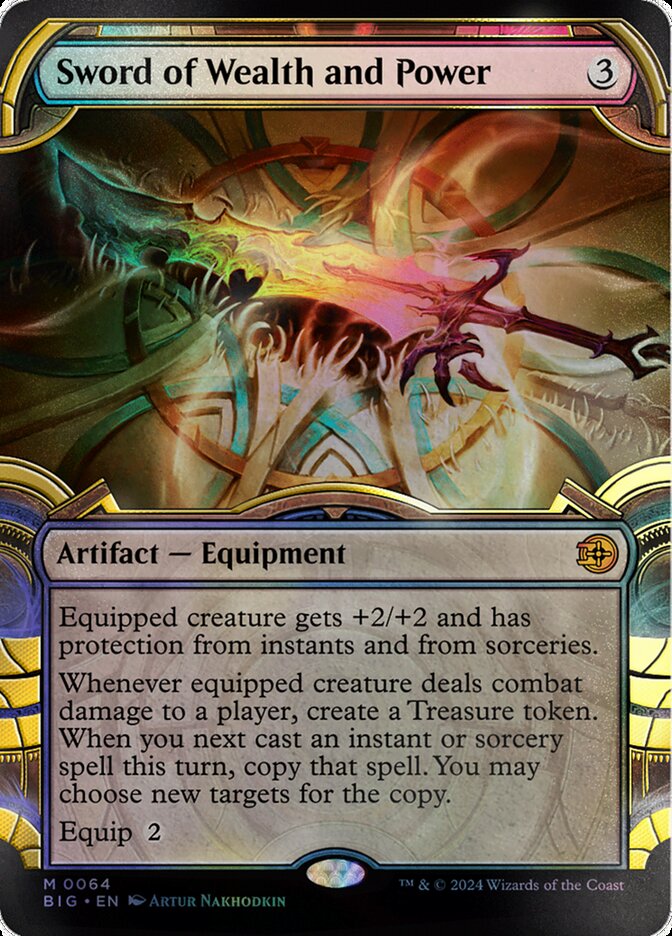 Sword of Wealth and Power - Raised Foil - Showcase
