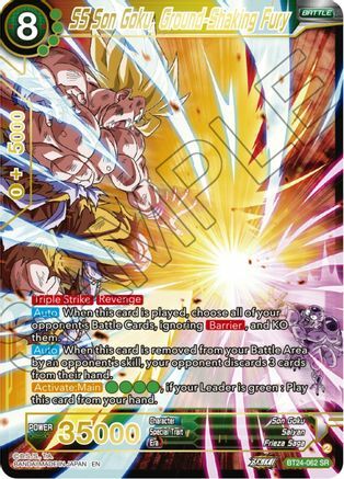 SS Son Goku, Ground-Shaking Fury - BT24-062 - SR - Foil