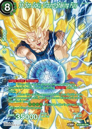 SS Son Goku, Ground-Shaking Fury - BT24-062 - SPR - Foil