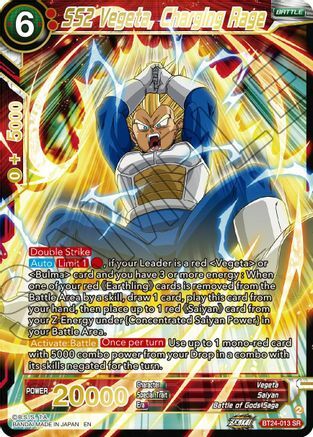 SS2 Vegeta, Charging Rage - BT24-013 - SR - Foil