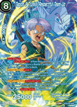 Tapin & Trunks, Respectful Team-Up - BT24-037 - SPR - Foil