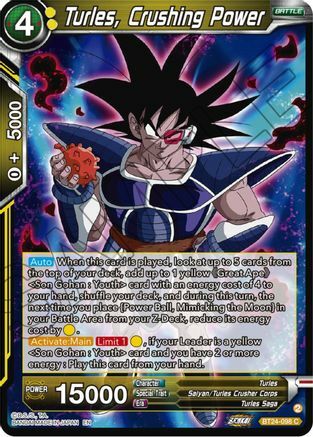 Turles, Crushing Power - BT24-098 - C
