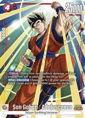 Son Gohan : Adolescence (Bonus Pack Alternate Art) - FS01-09 - SR - Holofoil